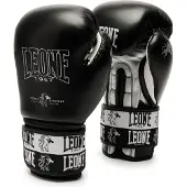 Leone1947 Iconic Artificial Leather Boxing Gloves Zwart 16 oz