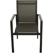Overig Tuinstoel Milo Donkergrijs Stapelbaar 62x57x90cm