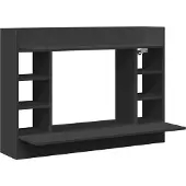 vidaXL Wandbureau 105x48x75 cm bewerkt hout zwart