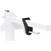 vidaXL Parasolklem voor balkon 38 mm staal wit