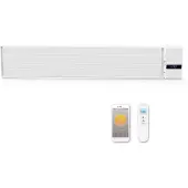 Quality Heating Infrarood terrasverwarmer Whitewarm heater met afstandsbediening 1800Watt