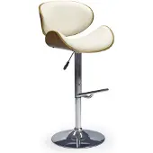 Home Style Barkruk New jersey in walnoot met creme