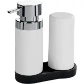 Wenko Zeepdispenser + Zeepbakje, Easy Squeez-e