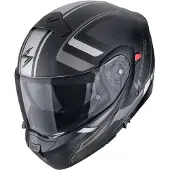Scorpion EXO-930 Evo Ardens Zwart Rood Zilver Systeemhelm Maat L