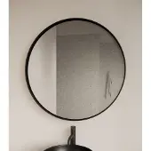 Gliss Design Asteri ronde spiegel 120cm mat zwart