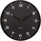 Karlsson Orgullo Wandklok | Ø40cm | Zwart