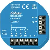 Eltako MTR62-230V Uitschakelrelais Nominale spanning: 230 V Schakelstroom (max.): 4 A 4x NO Piece 1 stuk(s)