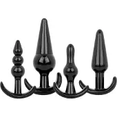 EasyToys - anaal plug set - 4-delig - zwart