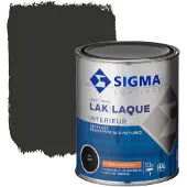 Sigma lak interieur 9005 gitzwart zijdeglans 750 ml