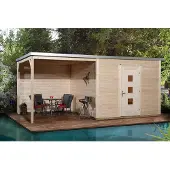 Weka Tuinhuis Met Overkapping 413 Type B Gr2 300x596cm