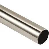 Overig Decomode Gordijnroede - Rvs-look - 200cmxdiam.28mm - Zilverkleurig