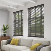 Decosol 962 Jaloezie Horizontaal Deluxe Hout Donkerbruin 120x220cm