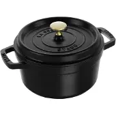 Staub braadpan rond ø 20 cm gietijzer zwart