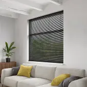 Decosol Jaloezie Horizontaal Aluminium Zwart 25mm 240x250cm