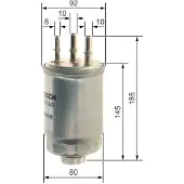 Bosch F 026 402 229 Brandstoffilter