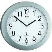 Mebus 52451 Wandklok Zendergestuurd 25 cm x 40 mm Zilver