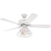WESTINGHOUSE Barnett plafondventilator met verlichting, wit - , Barnett, Wit, Woonkamer, Hout, Landhuis / Rustiek