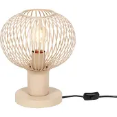 TRIO Draad tafellamp Gila Ø 23cm - zand