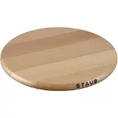 Staub Ronde magnetische onderzetter - hout - 23cm