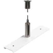 SLV Onderdeel | Railverstevigingsplaat met ophangset | 48V TRACK | 3 m staalkabel | wit