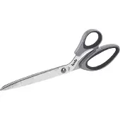 Kwb behangschaar van roestvrij staal, gebogen, 280 mm totale lengte, 130 mm snijlengte, stabiel, speciaal geslepen, extra scherp, zwartgrijs