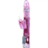 Baile - vibrator met vlinder en clitorisstimulator - roze