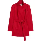 Ted Baker Rosess Korte Wollen Wikkeljas Met Riem In Rood