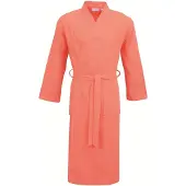 Carl Ross Unisex Badjas Kimono 38100 Coral/Offwhite M