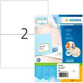 Herma Etiketten 4282 Klevend A4 Wit 21 x 14,8 cm 100 Vellen à 2 Etiketten