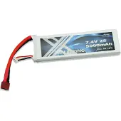 Amewi 28895 Zubehör LiPo Akku 2S 7,4V 5000mAh 40C Softcase DEANS