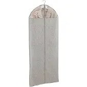 SmartaSaker Kledinghoes Balance taupe 150x60cm - Kledingzak - Kledingopberger lang model - Met rits en kijkvenster - Mooi, stevig en handig