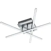 Eglo Lasana 1 - Wand/Plafondlamp - 1 Lichts - Chroom - Wit