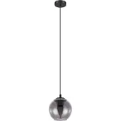 Eglo Hanglamp Ariscani Zwart Gerookt Glas 1xe27