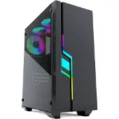 Gembird ATX-behuizing - - Fornax 2000 - RGB LED-verlichting - Zwarte kleur - Semi-toren