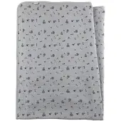 Sterntaler Mousseline deken Dino Rexi grijs blauw