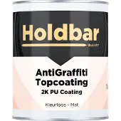 Holdbar Anti Graffiti Topcoating Mat 1 Kg - Maakt Graffiti Verwijderbaar - Graffiti Verwijderen - Glashelder - Transparant - Vrijwel onzichtbaar