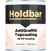 Holdbar Anti Graffiti Topcoating Zijdeglans 1 Kg - Maakt Graffiti Verwijderbaar - Graffiti Verwijderen - Glashelder - Transparant - Vrijwel onzichtbaar