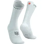 Compressport Pro Racing Socks v4.0 Bike sokken Wit/Zwart || Maat: 45-48