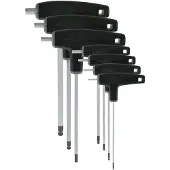 VAR Set Of 7 P Handled Hex Wrenches With Ball Ends Hulpmiddel