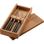 Rösle Steak Bestekset Zwart (4-delig)
