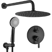REA Inbouw Regendoucheset Ontario Black + Box