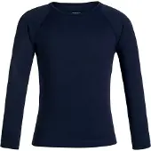 Icebreaker Ondershirt Kids 200 Oasis Crewe Midnight Navy-Maat 128