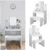 Vicco Ania Kaptafel – 80 cm met bank Wit