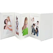 Deknudt Frames A66DC1 8PH - leporello album - wit - 8x foto 13x18 cm
