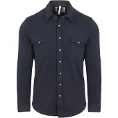 Profuomo western overshirt donkerblauw