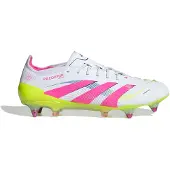 Adidas Predator Elite IJzeren-Nop Voetbalschoenen (SG) Wit Roze Neongeel