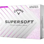 Callaway Supersoft Splatter 360 roze golfbal wit