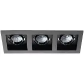 Eglo Inbouwspot | 'BISCARI' LED 3x6,4W 3000K Zwart | IP20 Ømm