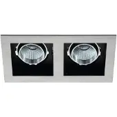 Eglo Inbouwspot | 'BISCARI' LED 2x6,4W 3000K Aluminium | IP20 Ømm