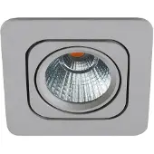 Eglo Inbouwspot | 'VASCELLO-P' LED 1x6,4W 3000K Zilvergrijs | IP20 Ømm